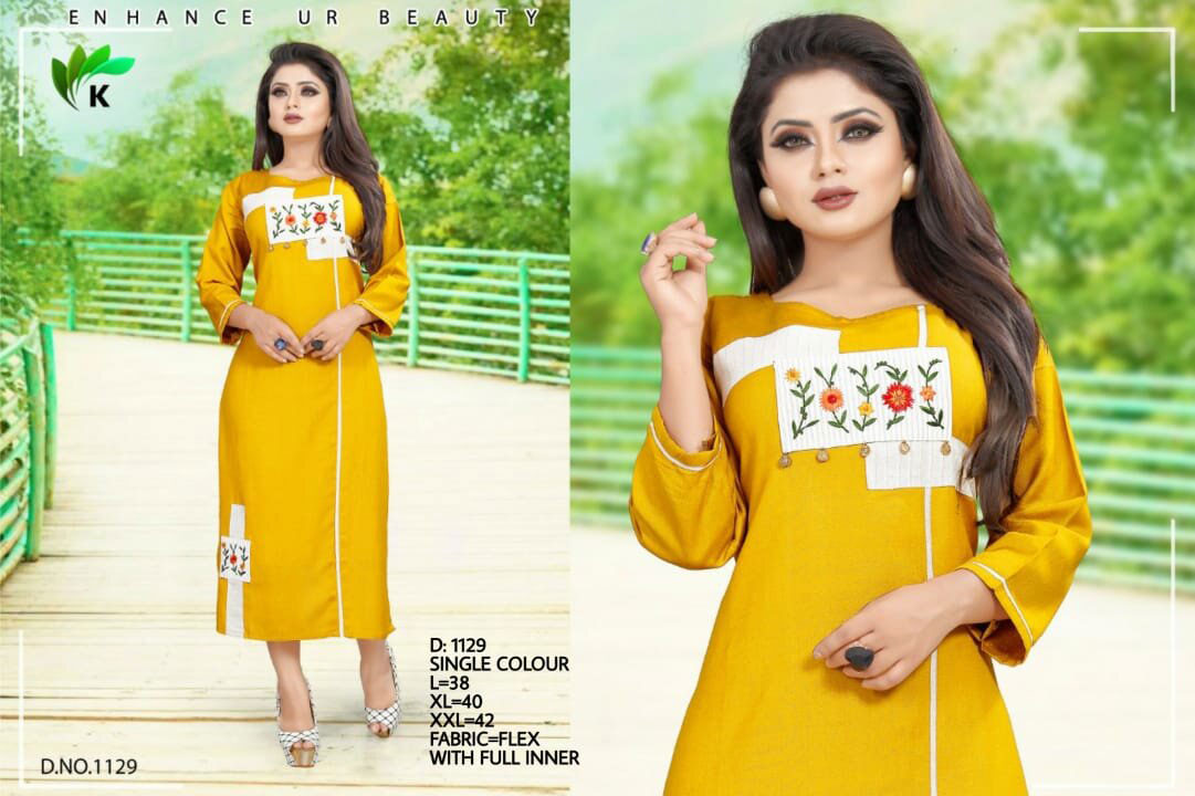 Cotton Silk Handwork Single Design 3 Size Kurti Cotton Silk Handwork Single Design 3 Size Kurti